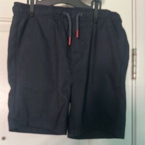 Boys Black Drawstring Shorts